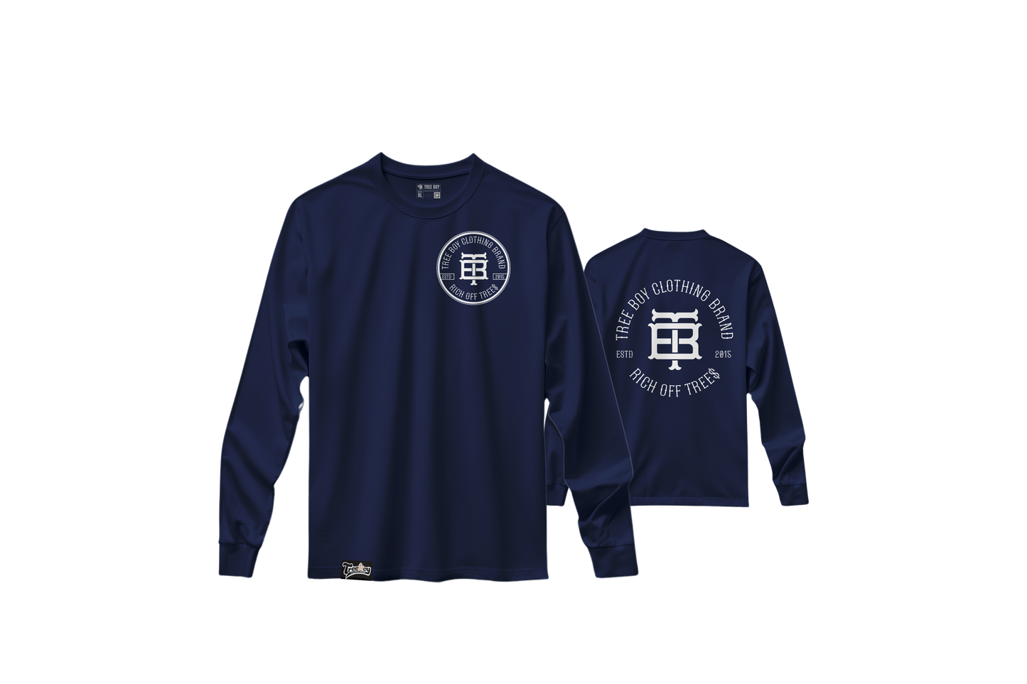 Monogram Logo Long Sleeve  T-Shirt