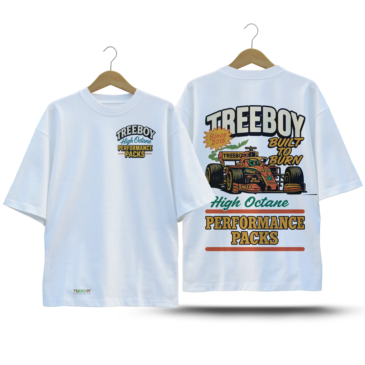 Tree Boy High Octane Performance Packs Tee | Heavyweight Streetwear TREE BOY CLOTHING BRAND