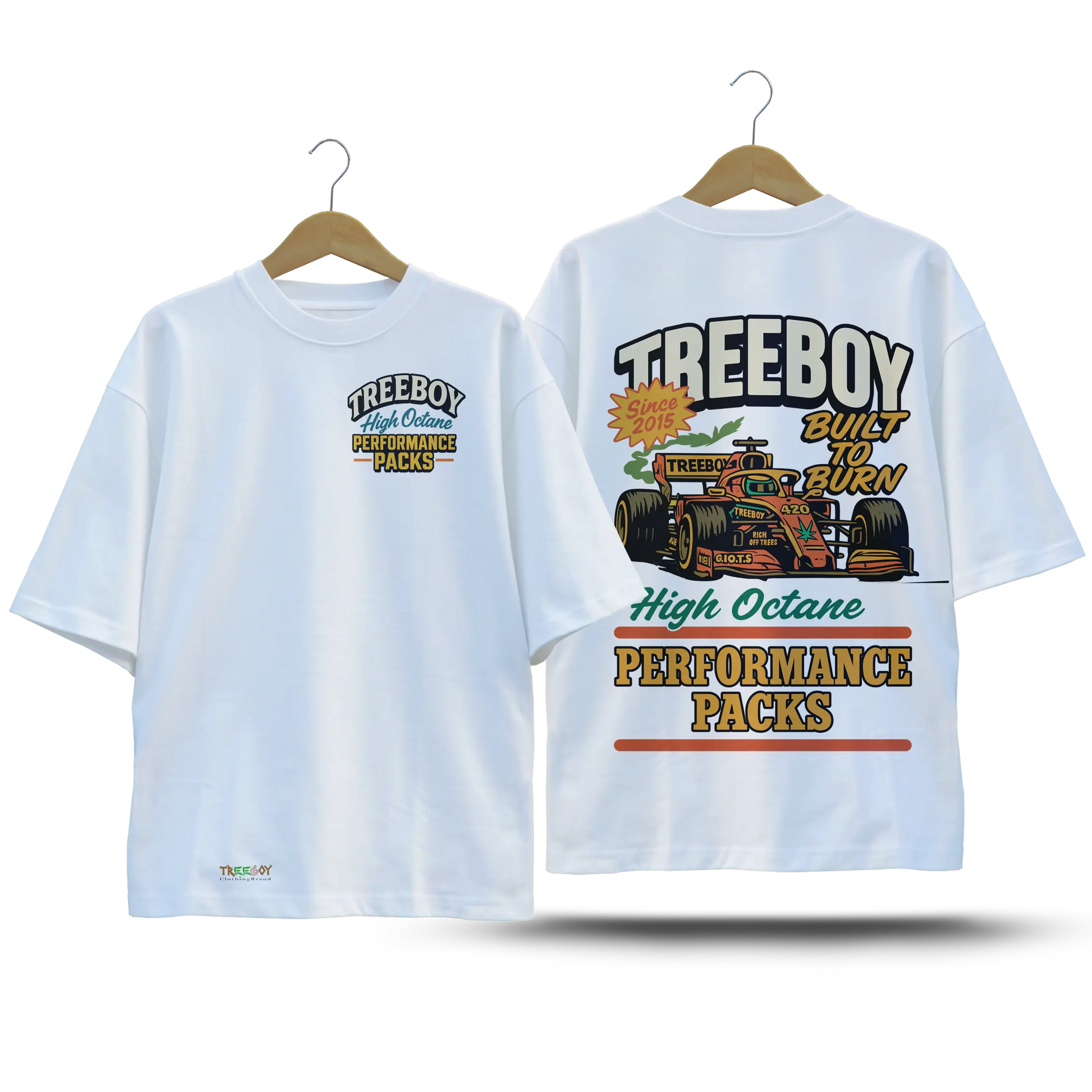 Tree Boy High Octane Performance Packs Tee | Heavyweight Streetwear TREE BOY CLOTHING BRAND