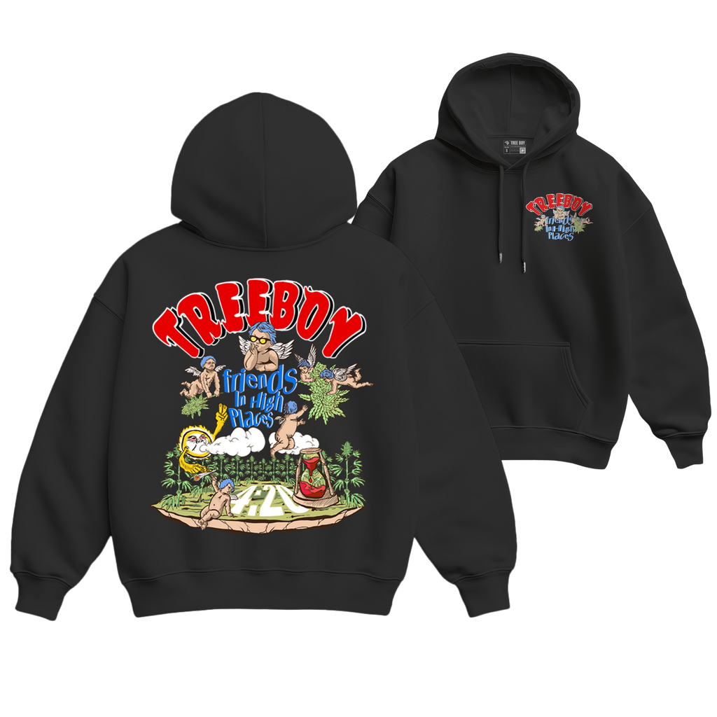 Tree Boy Friends In High Places Hoodie TREE BOY CLOTHING BRAND
