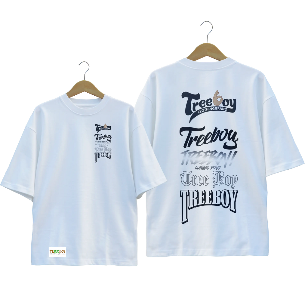 Tree Boy Stacked Logos T-Shirt TREE BOY CLOTHING BRAND